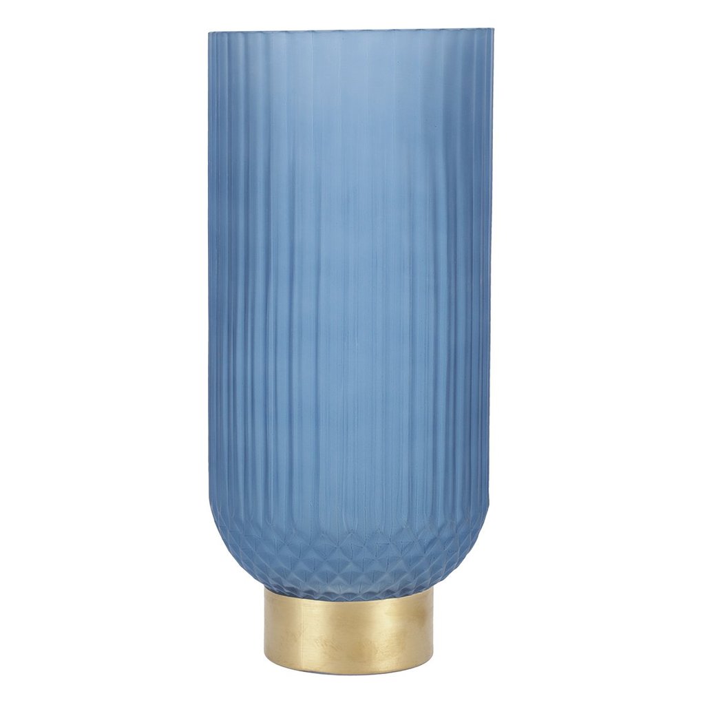 Glass Vase Blue Large CH120